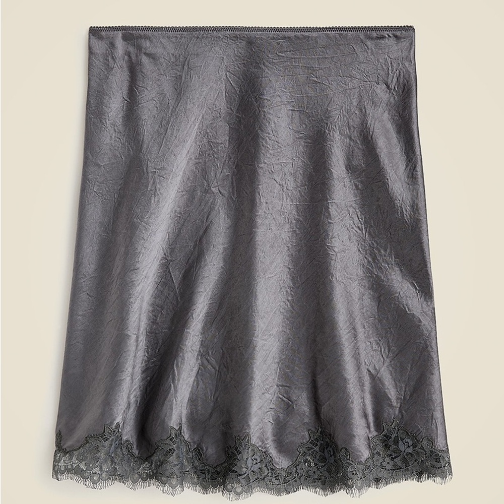 NWT J. Crew Gwen Lace Trip Slip Skirt Skirt